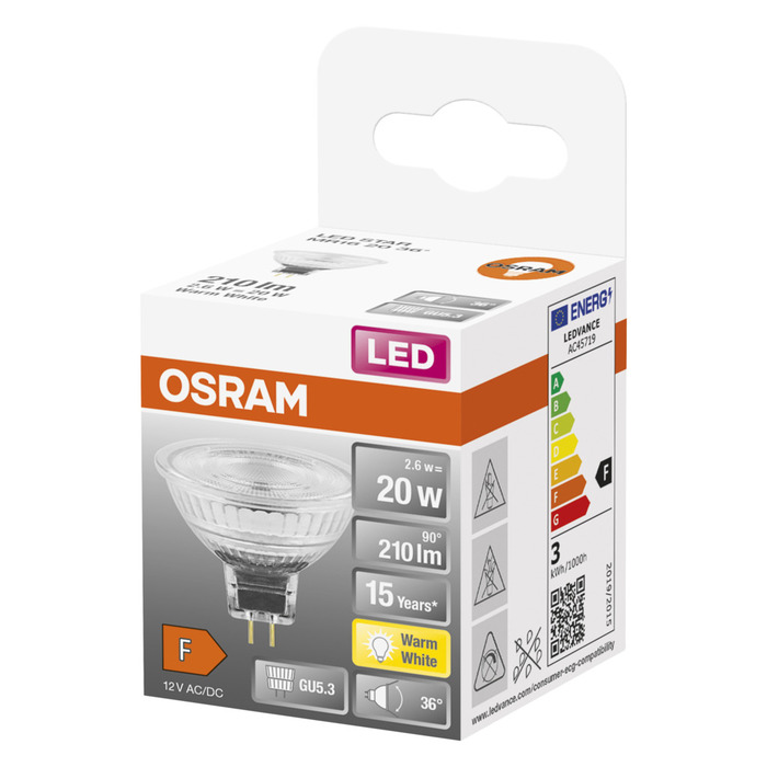 Reflektorlampa LED 2,6W GU5,3 Osram